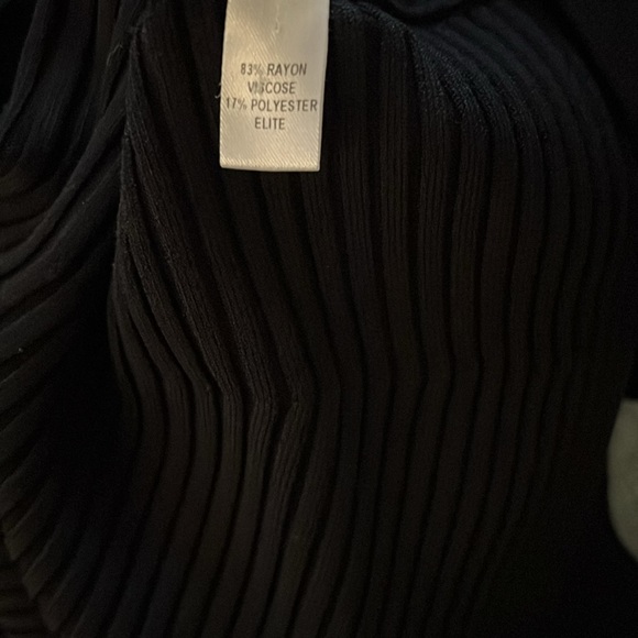 Cushnie ET OCHS Mock-Neck Ribbed A-Line Dress - Picture 9 of 9